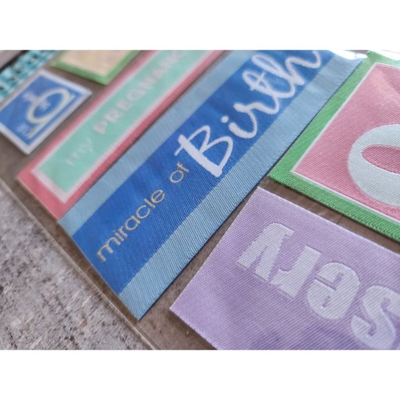 Mambi Threads Baby Boy Scrapbook Dimensional Stickers New LOT Me & My Big #40 - Picture 2 of 6